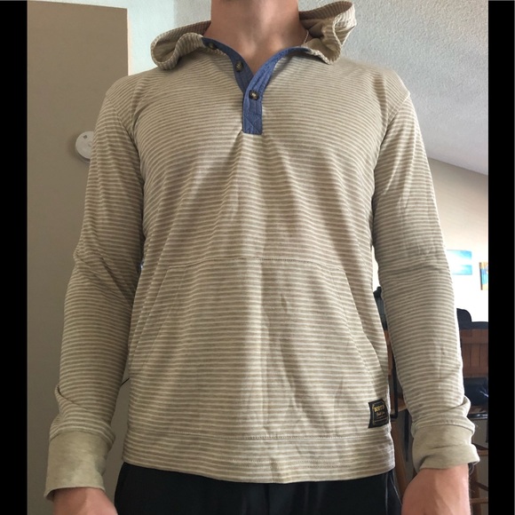 SOLD BURTON Dryride 1/4 button hoodie - Picture 1 of 4